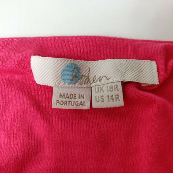 Boden Felicity Jersey Halter Maxi Dress Women's Size 14R Carnival Pink Stretch - Picture 8 of 12